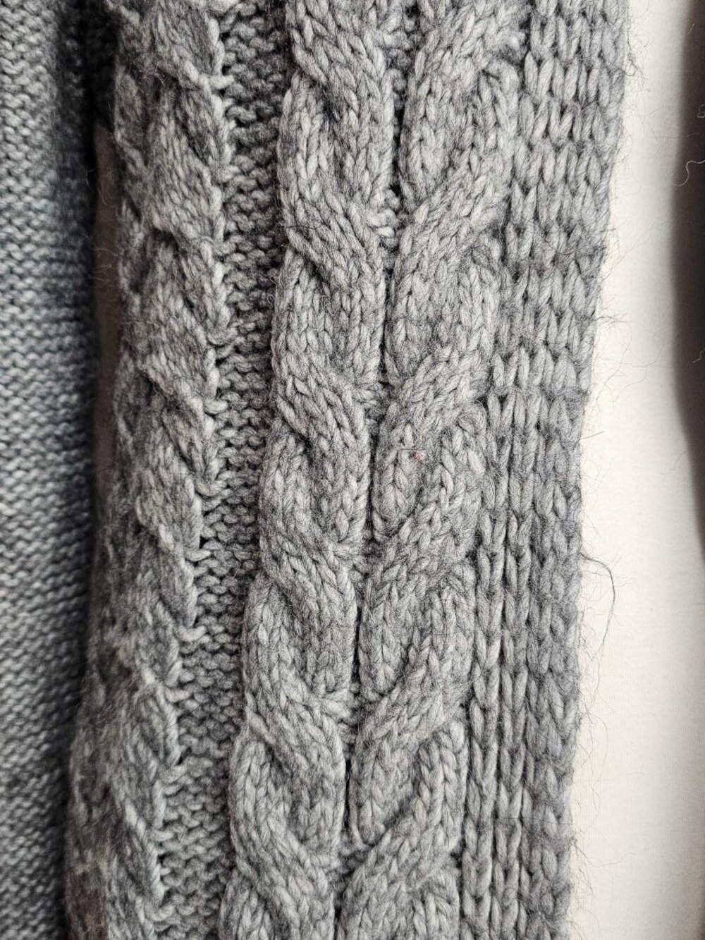Elsamanda Made in Italy Alpaca Wool Chunky Knit Duster longline Cardigan Size M - Picture 4 of 12